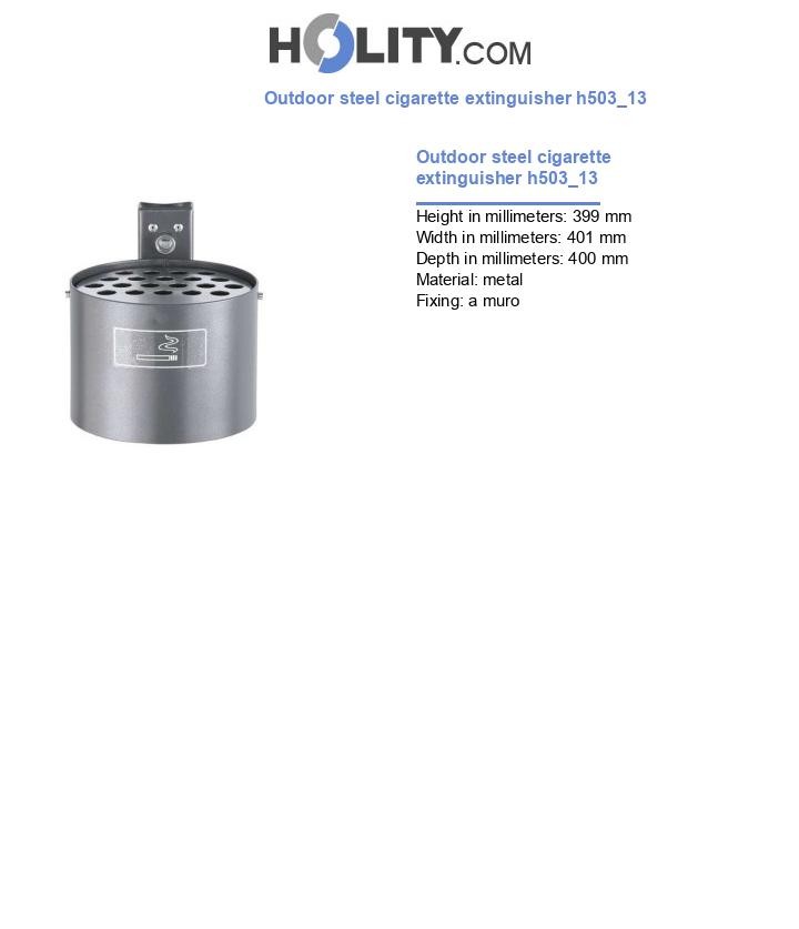 Outdoor steel cigarette extinguisher h503_13