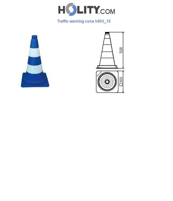 Traffic warning cone h503_15
