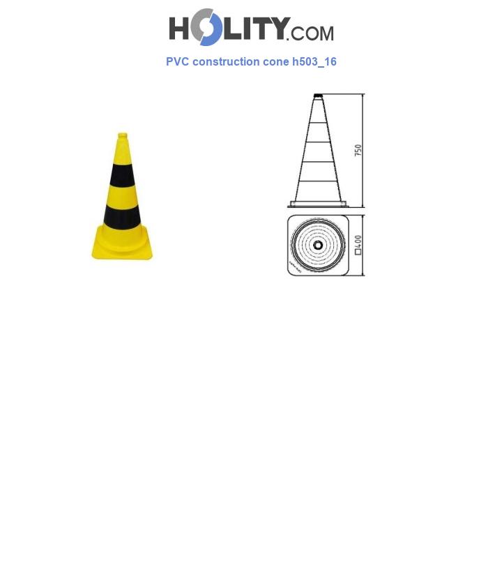 PVC construction cone h503_16