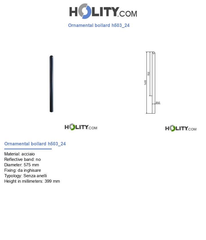 Ornamental bollard h503_24