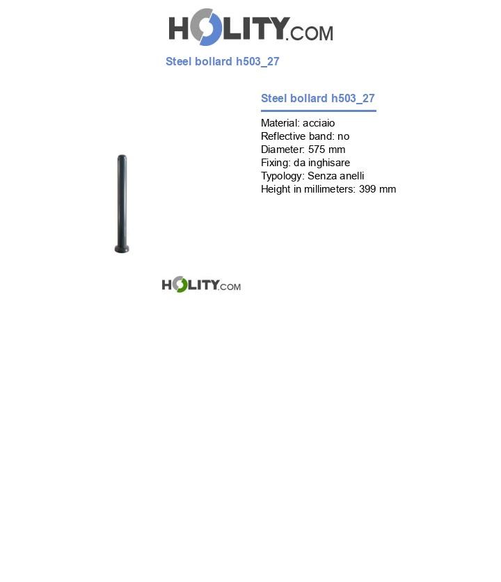Steel bollard h503_27