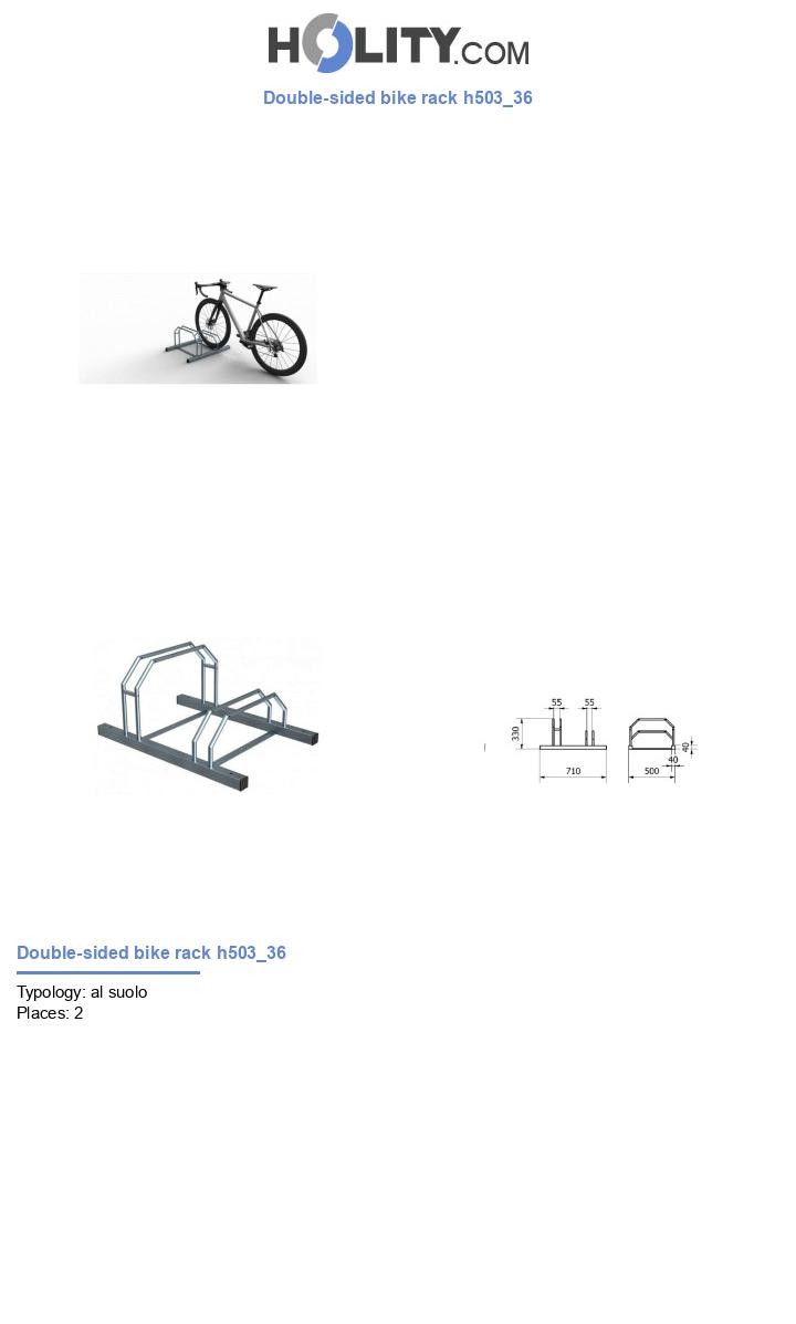 Double-sided bike rack h503_36