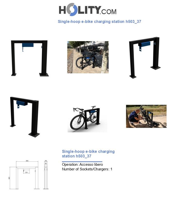 Single-hoop e-bike charging station h503_37