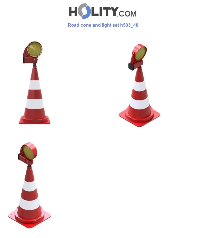 Road cone and light set h503_40