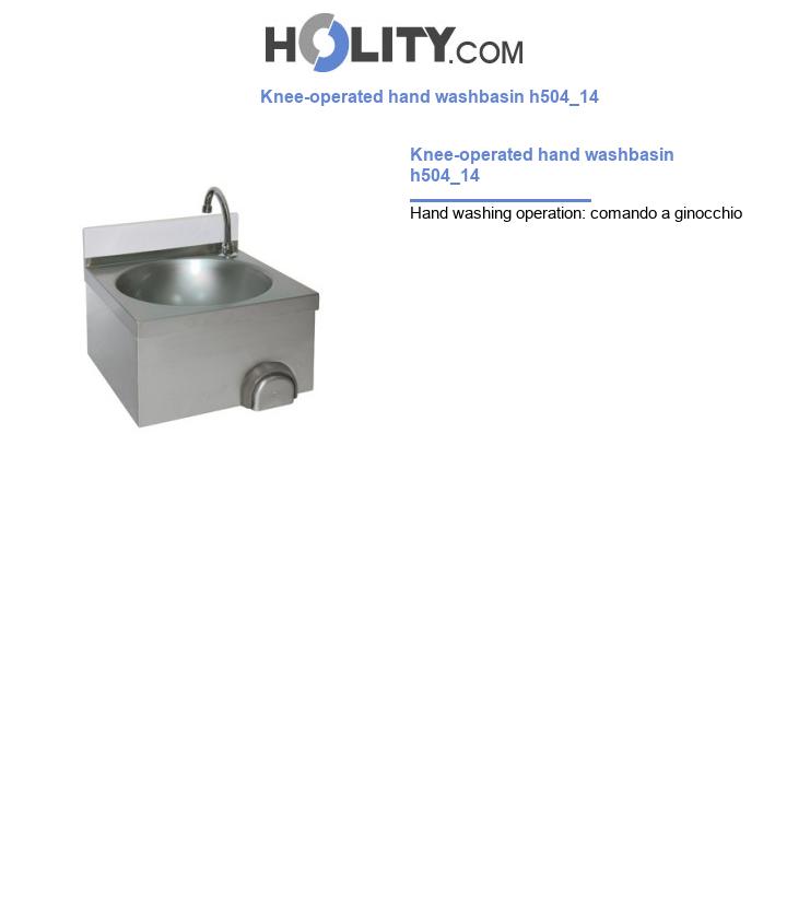 Knee-operated hand washbasin h504_14