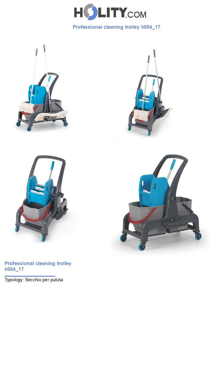 Professional cleaning trolley h504_17