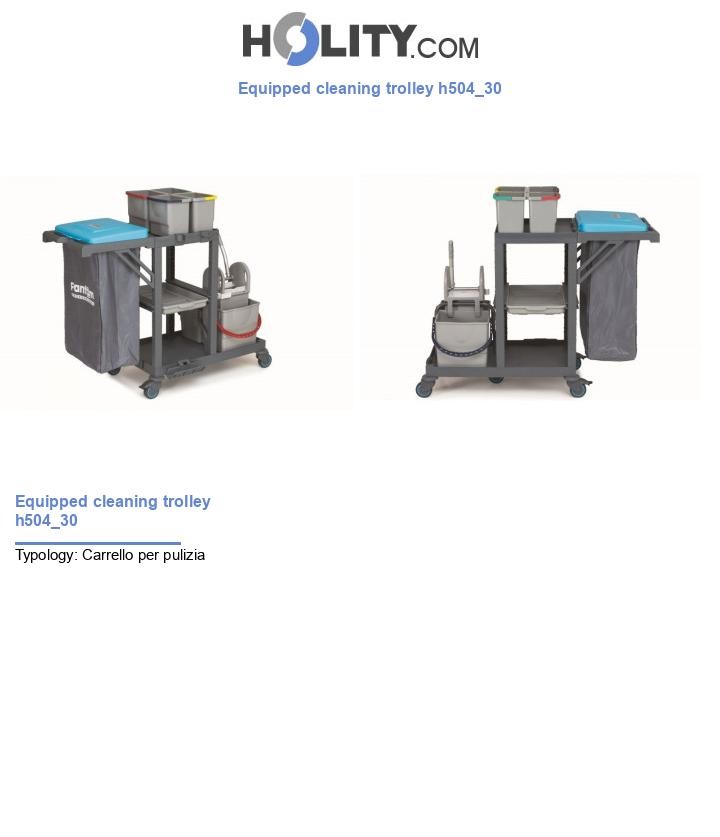 Equipped cleaning trolley h504_30
