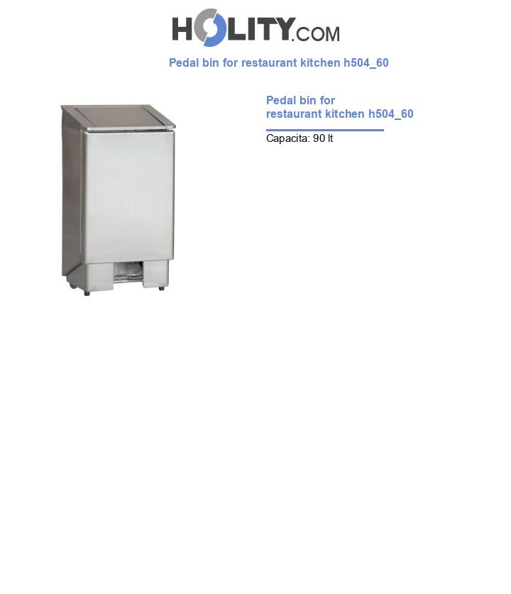 Pedal bin for restaurant kitchen h504_60