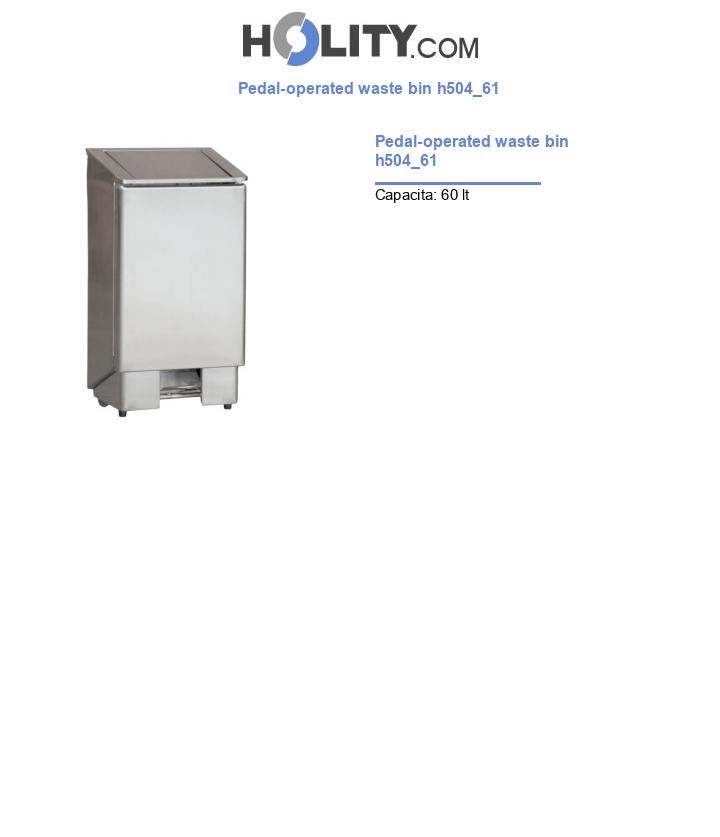 Pedal-operated waste bin h504_61
