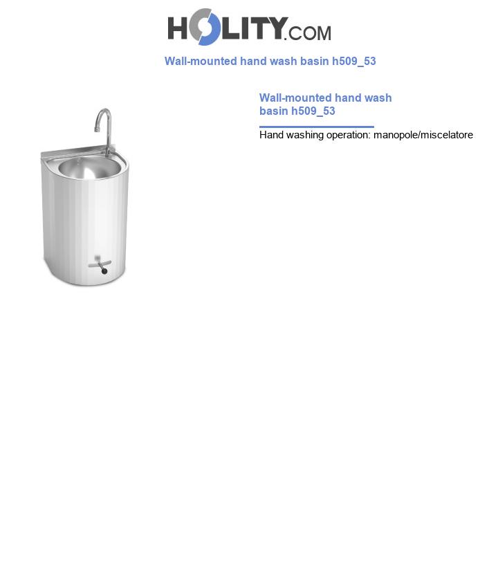 Wall-mounted hand wash basin h509_53