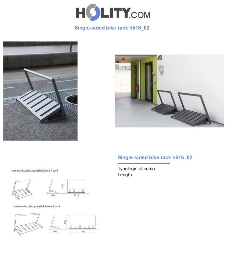 Single-sided bike rack h516_02