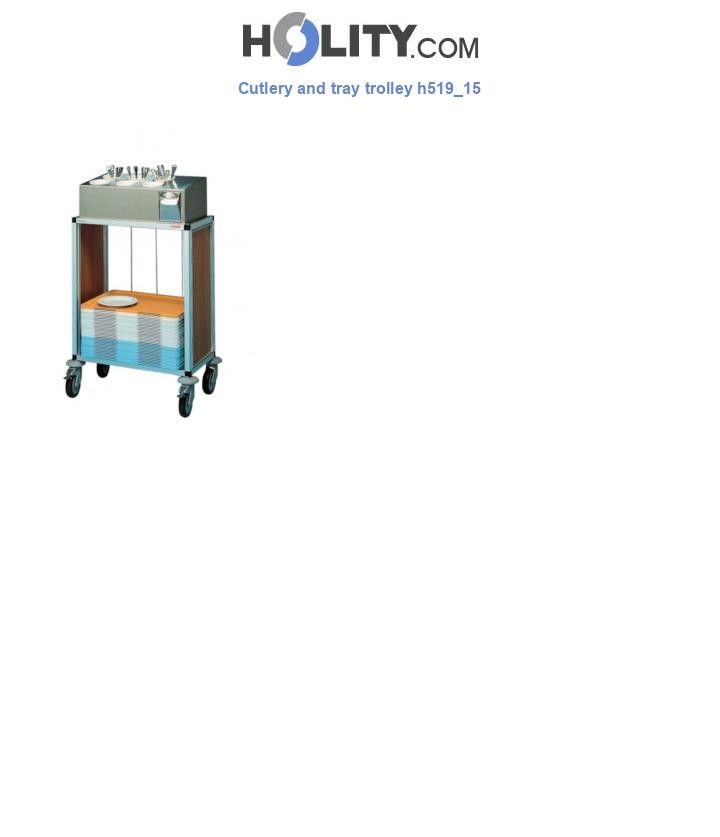 Cutlery and tray trolley h519_15