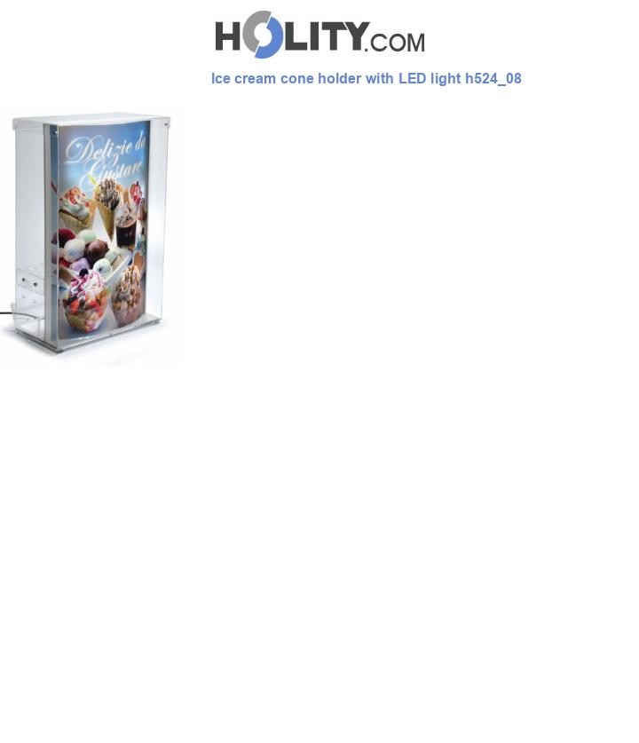 Ice cream cone holder with LED light h524_08