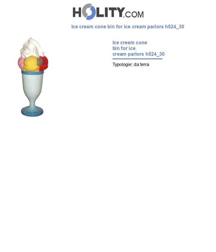 Ice cream cone bin for ice cream parlors h524_30