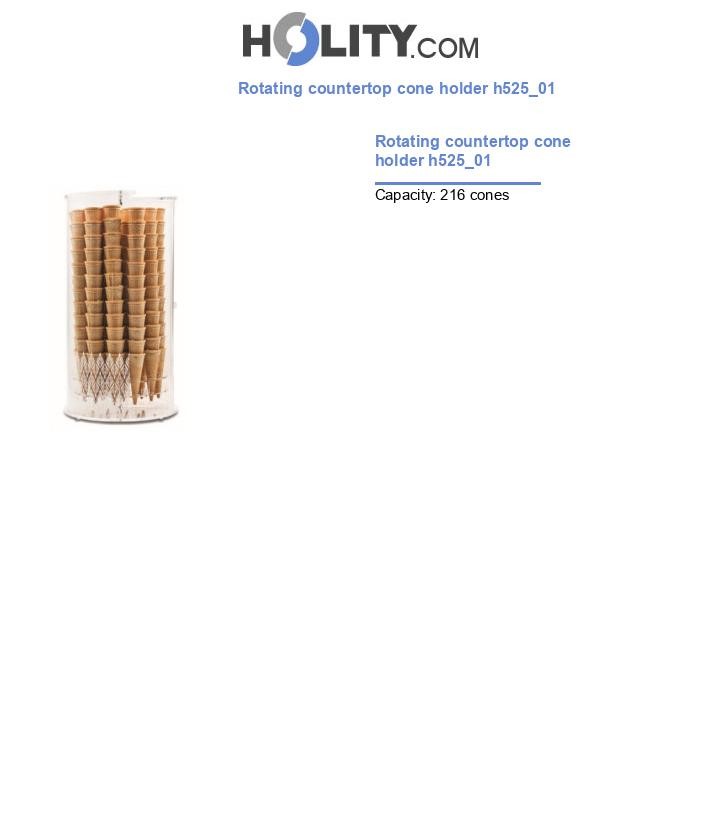 Rotating countertop cone holder h525_01