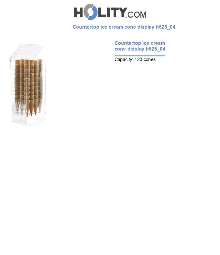 Countertop ice cream cone display h525_04