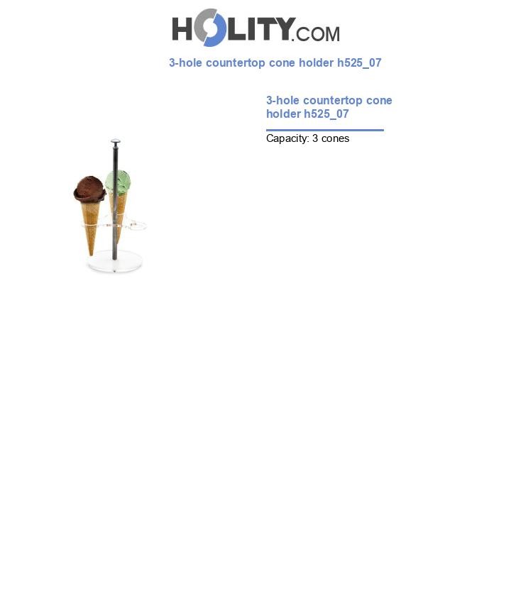 3-hole countertop cone holder h525_07