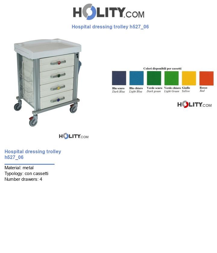 Hospital dressing trolley h527_06