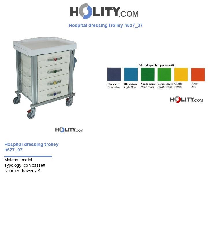 Hospital dressing trolley h527_07