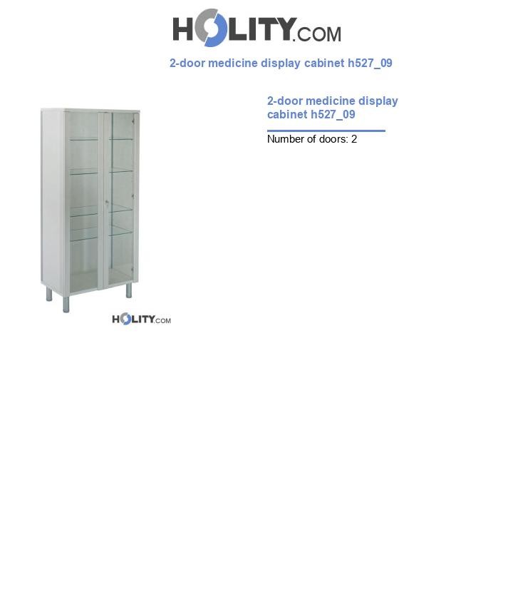 2-door medicine display cabinet h527_09