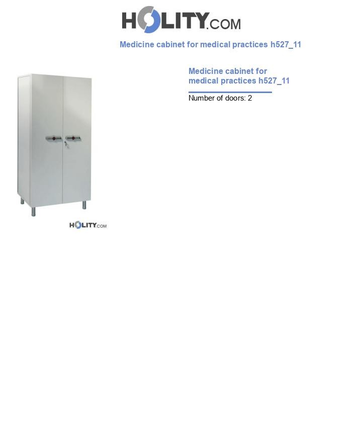 Medicine cabinet for medical practices h527_11