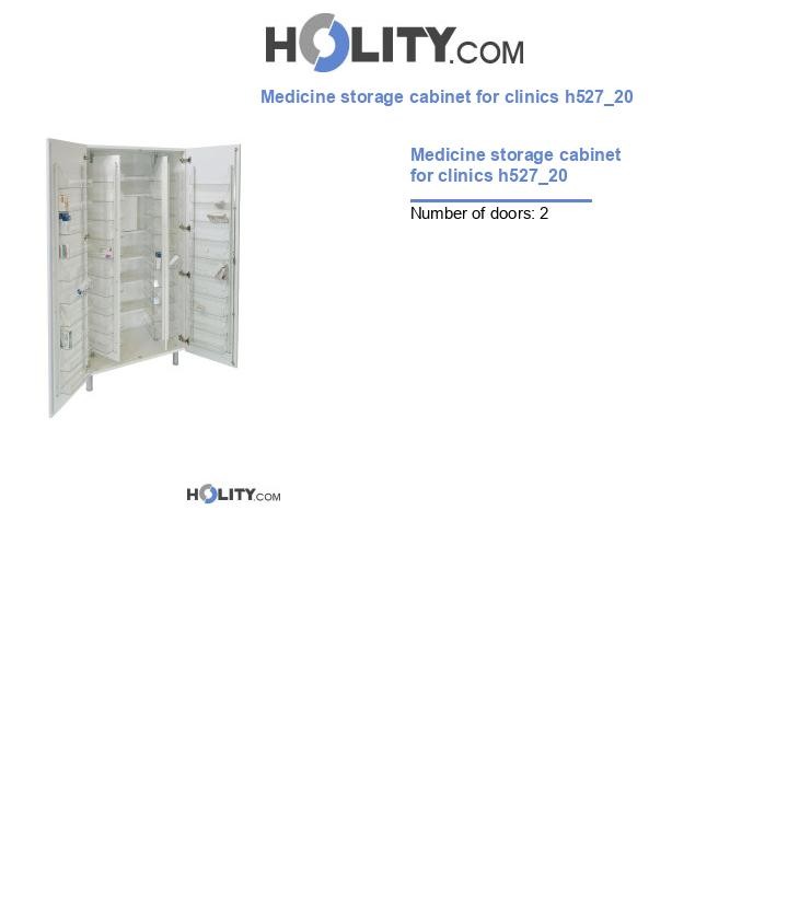 Medicine storage cabinet for clinics h527_20