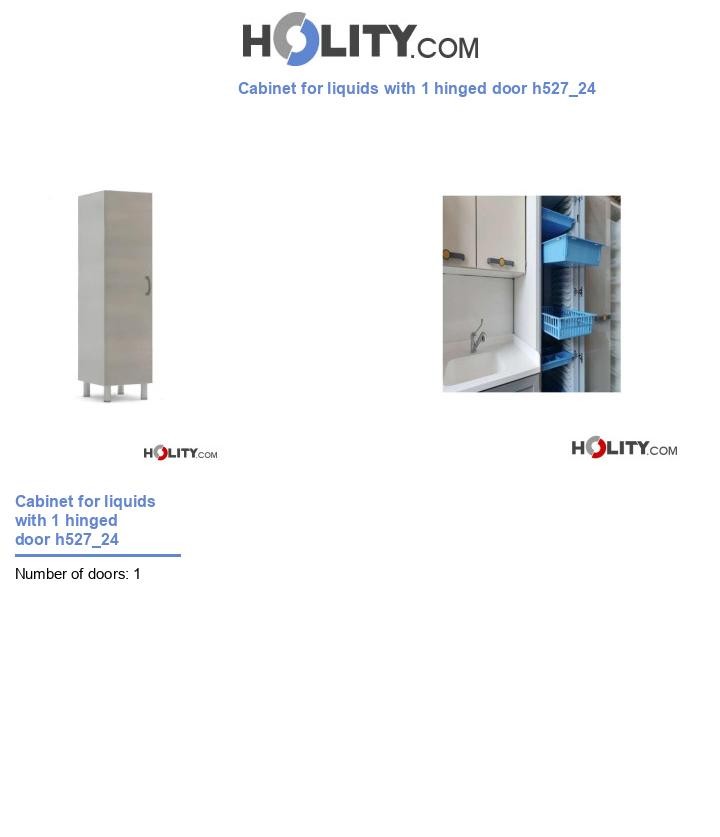 Cabinet for liquids with 1 hinged door h527_24