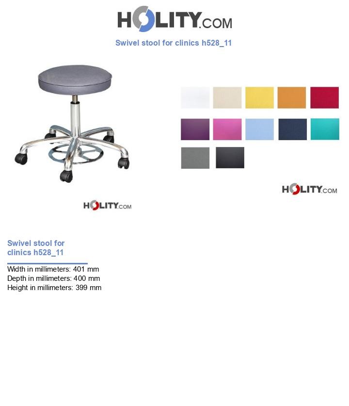 Swivel stool for clinics h528_11
