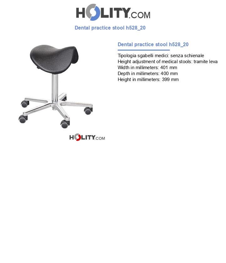 Dental practice stool h528_20