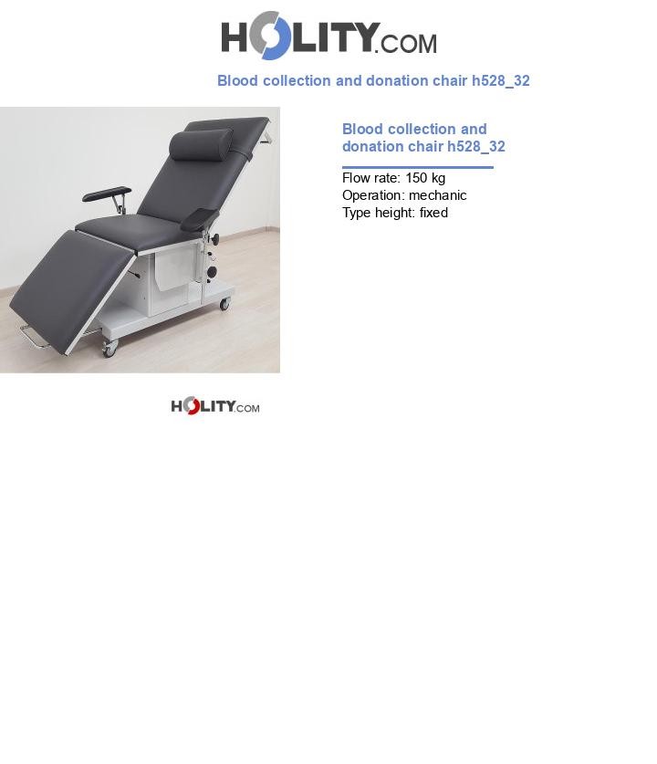 Blood collection and donation chair h528_32