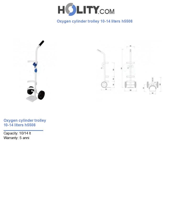 Oxygen cylinder trolley 10-14 liters h5508