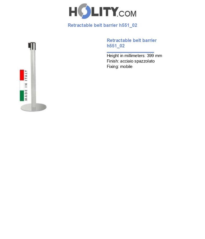 Retractable belt barrier h551_02