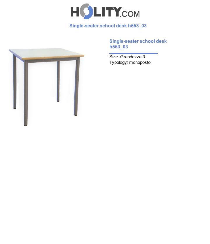 Single-seater school desk h553_03