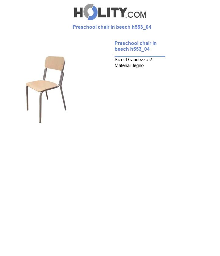 Preschool chair in beech h553_04