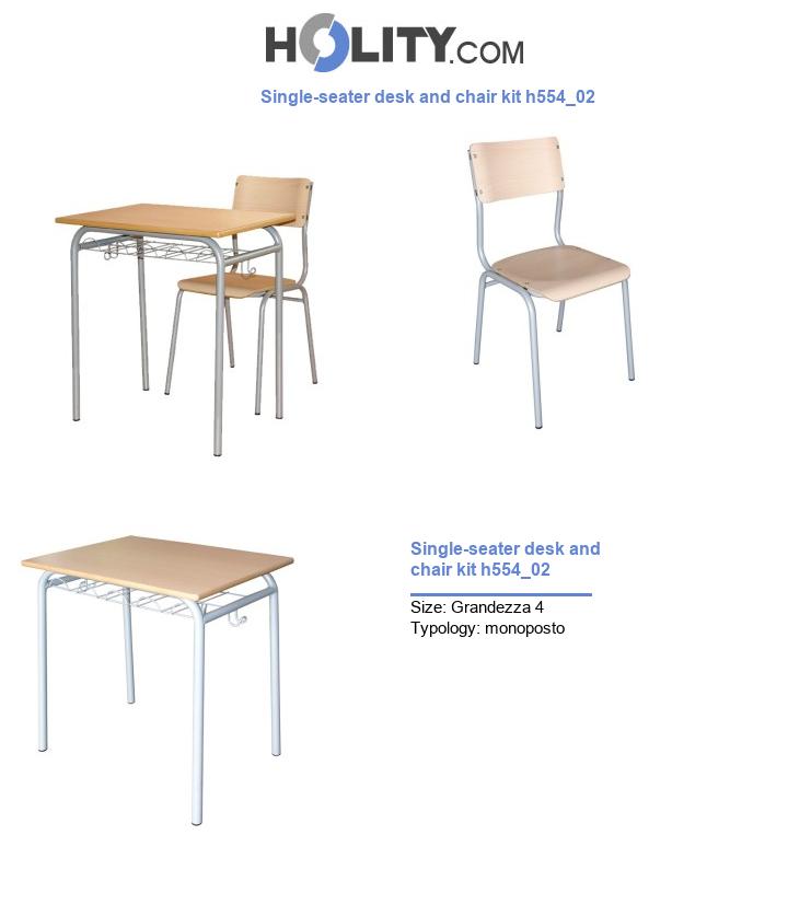 Single-seater desk and chair kit h554_02