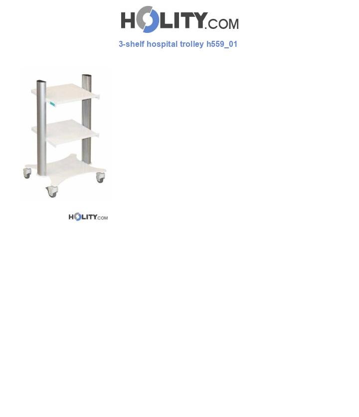 3-shelf hospital trolley h559_01