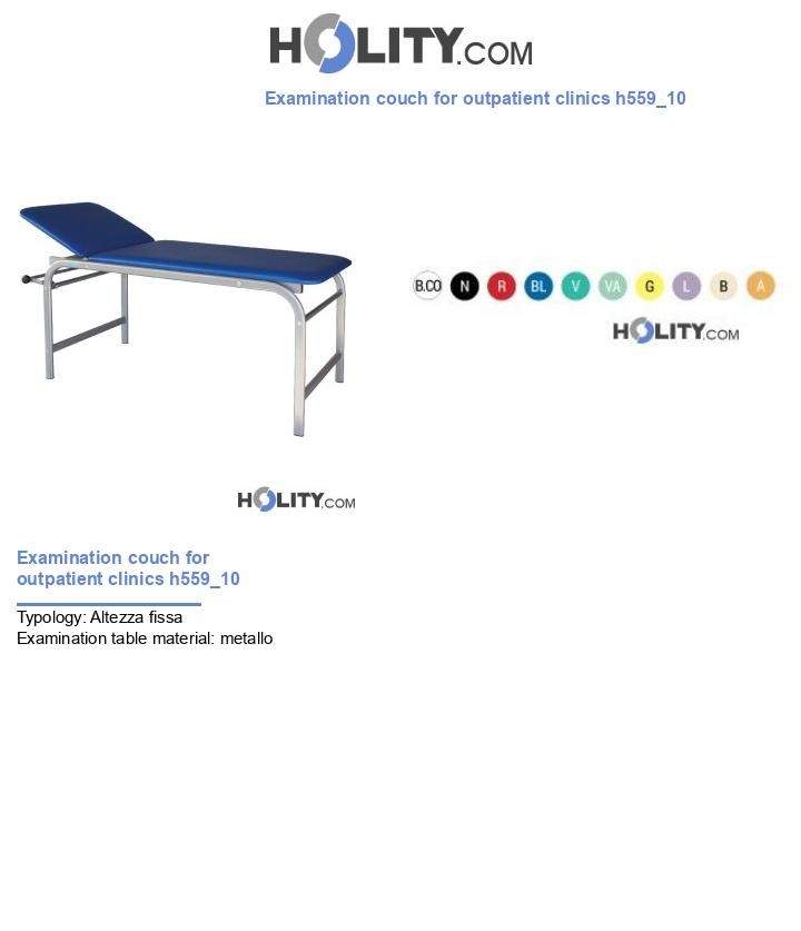 Examination couch for outpatient clinics h559_10