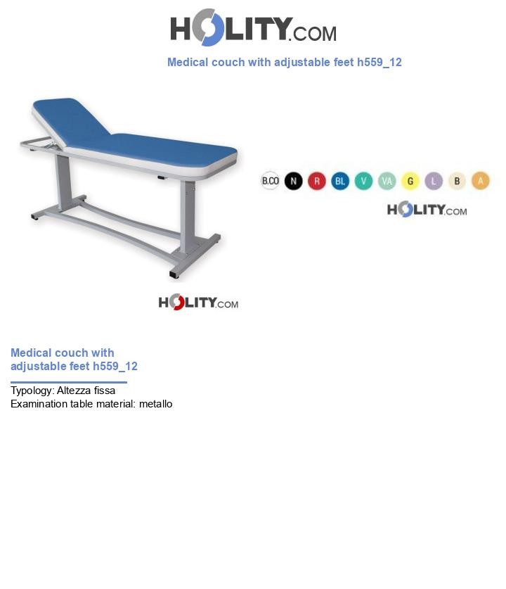 Medical couch with adjustable feet h559_12