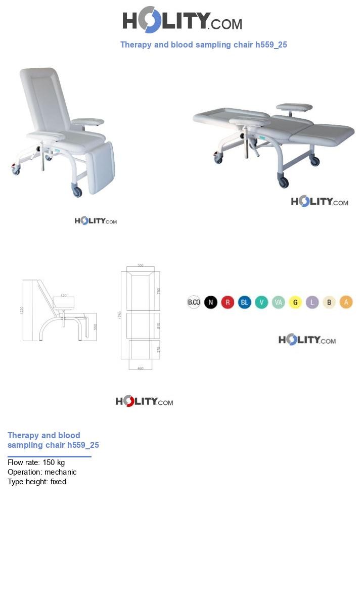 Therapy and blood sampling chair h559_25