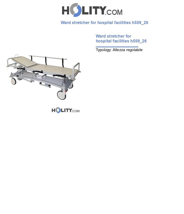 Ward stretcher for hospital facilities h559_26