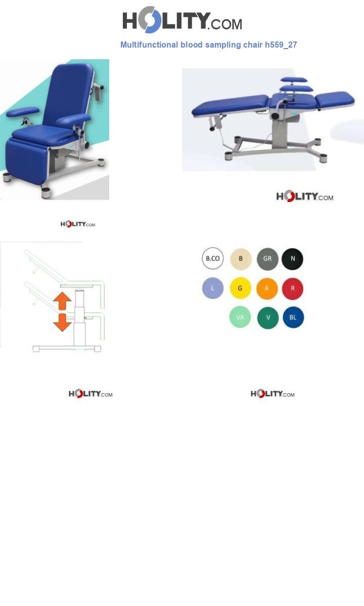 Multifunctional blood sampling chair h559_27