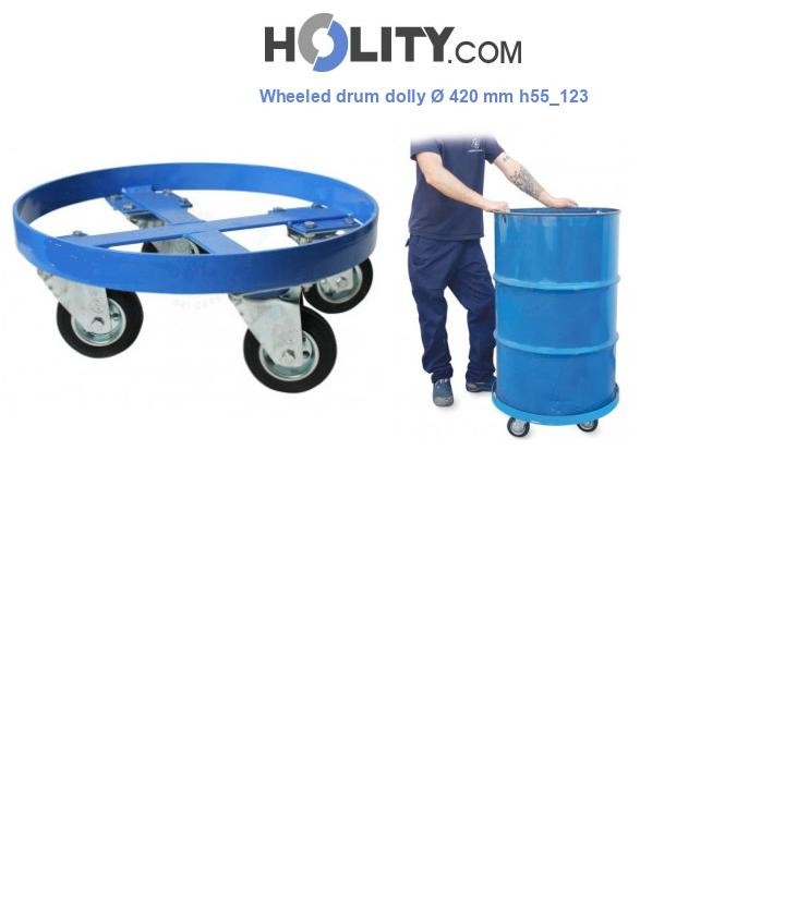 Wheeled drum dolly Ø 420 mm h55_123