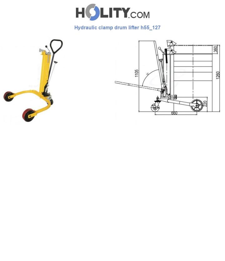 Hydraulic clamp drum lifter h55_127