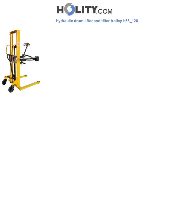 Hydraulic drum lifter and tilter trolley h55_128
