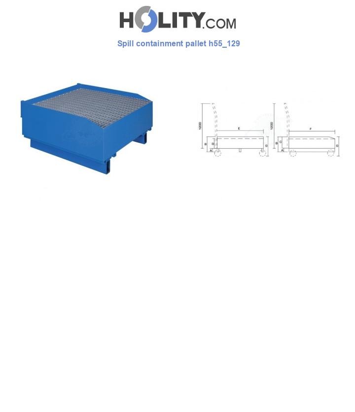Spill containment pallet h55_129