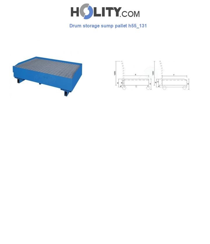 Drum storage sump pallet h55_131