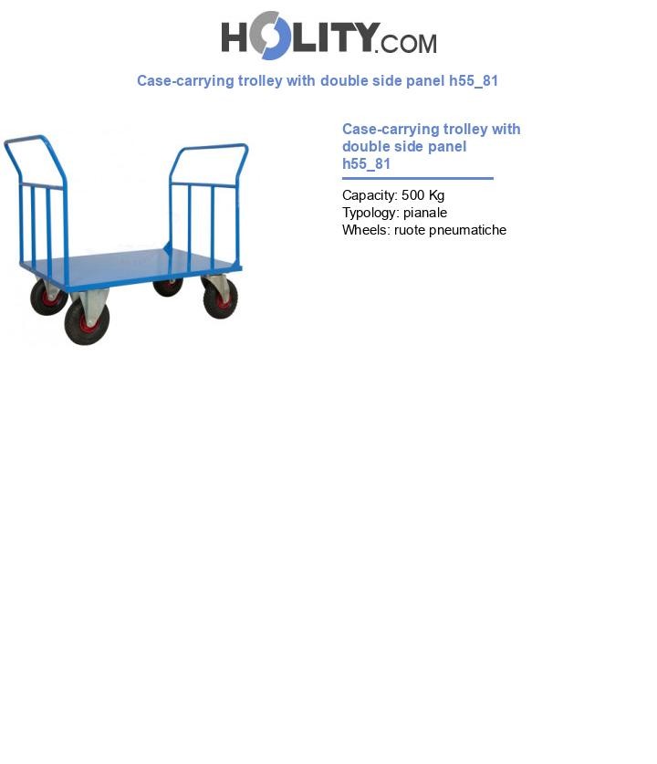 Case-carrying trolley with double side panel h55_81
