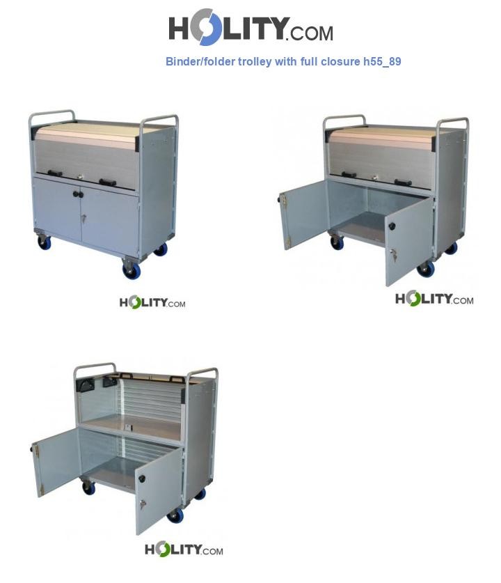 Binder/folder trolley with full closure h55_89