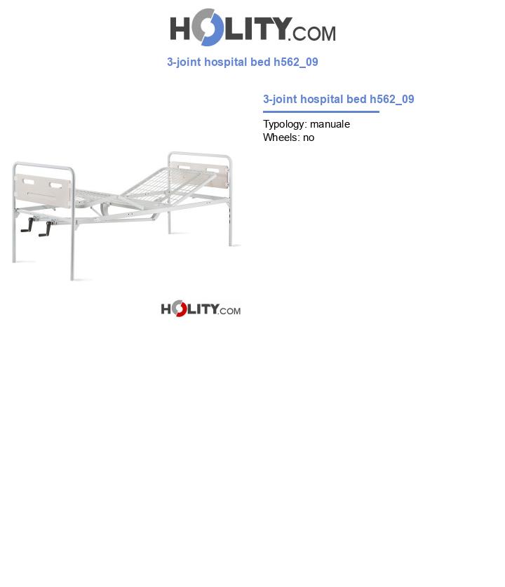 3-joint hospital bed h562_09