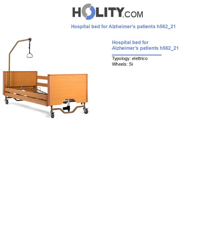 Hospital bed for Alzheimer’s patients h562_21